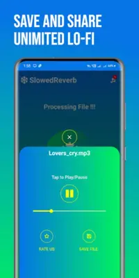 Lo-Fi Music Maker SlowedReverb android App screenshot 2